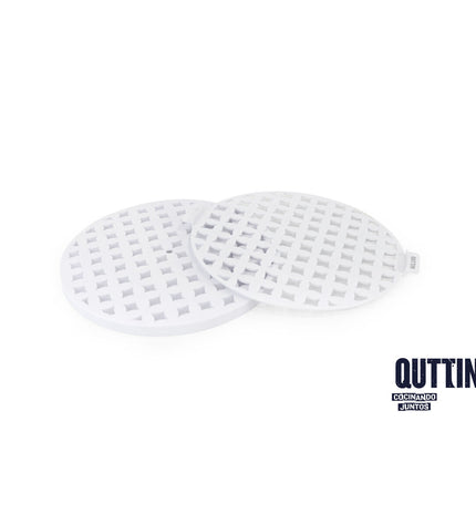 Quttin CELOSIA 6-piece silicone baking and cake decorating stencils for home baking and cooking, featuring floral designs.