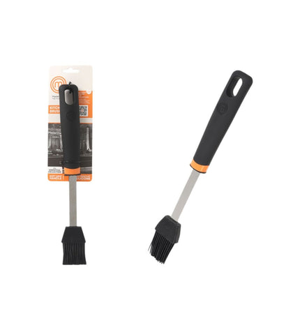 Set of 24 MasterChef 28 cm kitchen brushes, ideal for cooking and baking, with wooden handles and durable bristles.