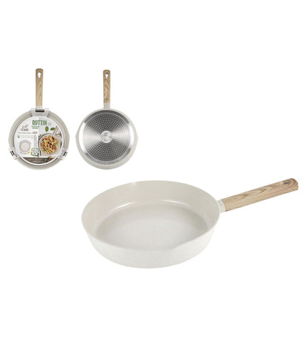 Set of six Quttin ECOOK kitchen utensils for cooking and house use, with wooden handles and stainless steel tips.