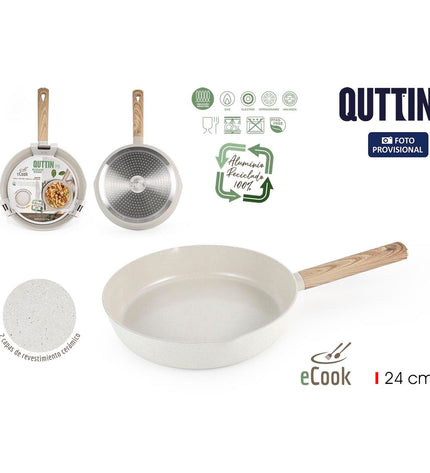 Set of six Quttin ECOOK Wit kitchen utensils for cooking and home use, featuring colorful, durable handles and functional design.