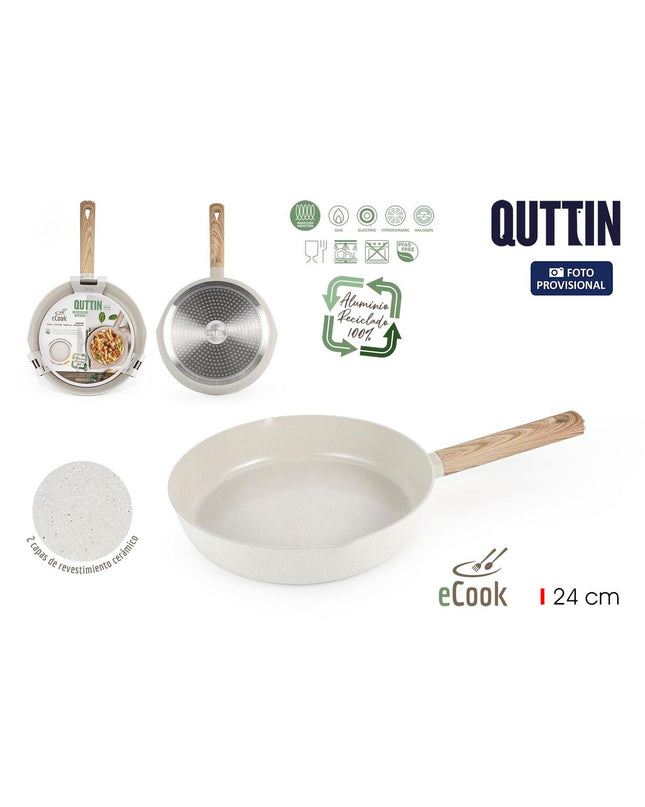 Set of six Quttin ECOOK Wit kitchen utensils for cooking and home use, featuring colorful, durable handles and functional design.