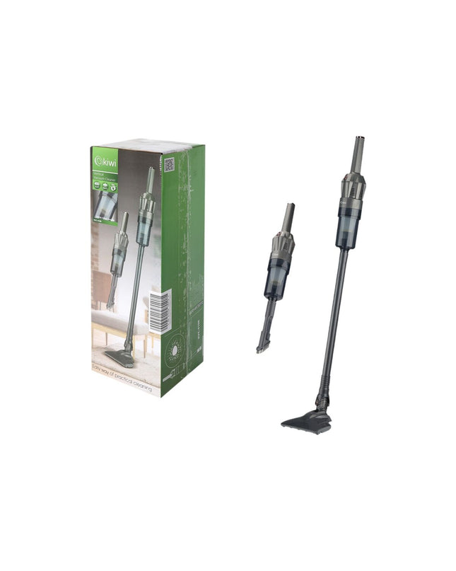 Inde draadloze stofzuiger 400W for home cleaning, shown on a clean floor with ergonomic handle and compact design