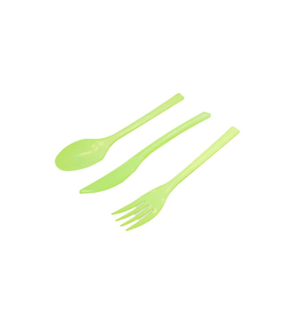 Algon Bestekset Algon 24-piece outdoor camping and hiking cutlery set with spoons, forks, and knives on a white background.
