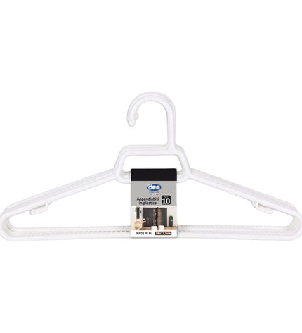 Set of 12 colorful plastic Kleerhangers from Dem, measuring 38x17.5 cm, ideal for home organization and kitchen storage.