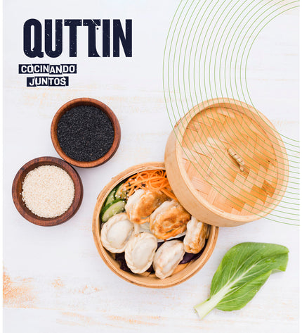Set of 12 bamboo steamers by Quttin, measuring 20 x 8.5 cm, used for steaming food in kitchen cooking.