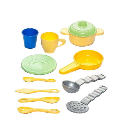 Moltó speelgoedkeuken imiteerspel met 68 cm lengte, includes realistic stove, sink, and accessories for imaginative play.