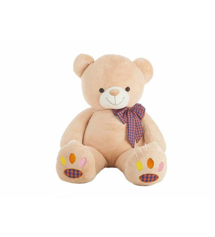 BigBuy Fun beige plush teddy bear, 105 cm tall, soft and cuddly for children, part of the soft toys and games collection.