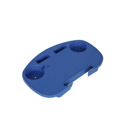 BigBuy Outdoor blue pistachio camping table, 23x37x4 cm, lightweight and durable for outdoor activities and hiking.