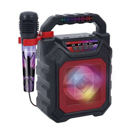 Reig Metal Pro karaoke microphone and speaker toy, electronic toy for kids with microphone and sound controls.