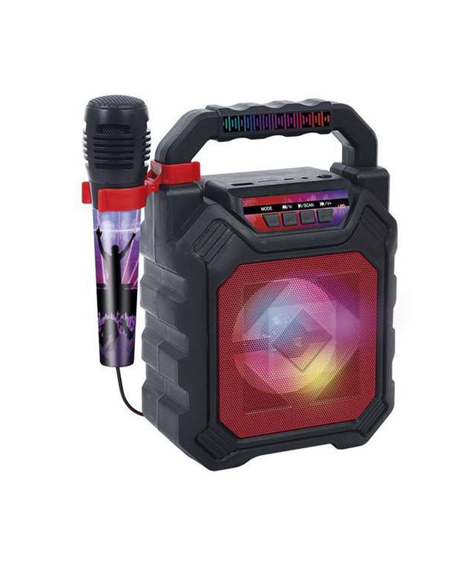 Reig Metal Pro karaoke microphone and speaker toy, electronic toy for kids with microphone and sound controls.