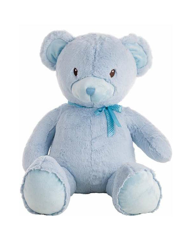 Blue 90 cm plush teddy bear from BigBuy Fun, soft stuffed toy perfect for cuddling and play.
