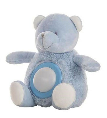 Blue plush teddy bear with musical lights, 20cm, soft toy from BigBuy Fun, perfect for children.