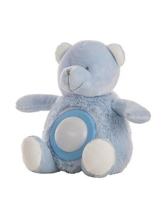 Blue plush teddy bear with musical lights, 20cm, soft toy from BigBuy Fun, perfect for children.