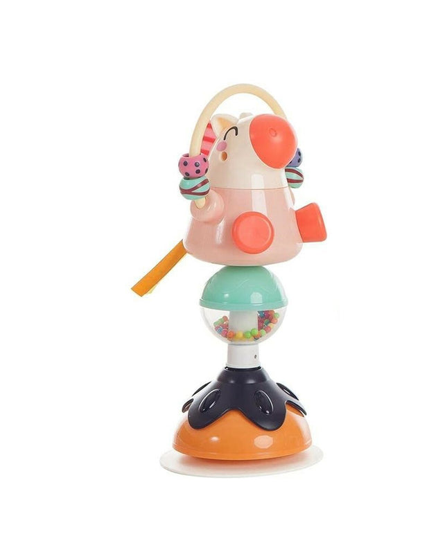Baby sensory rattle with suction cup featuring horse design, 25x12 cm, from BigBuy Fun, ideal for young children’s play.