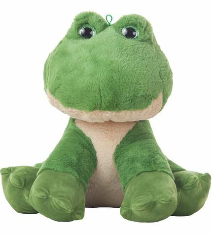 BigBuy Kids 48cm green frog plush toy, soft stuffed animal perfect for children’s play and cuddling.