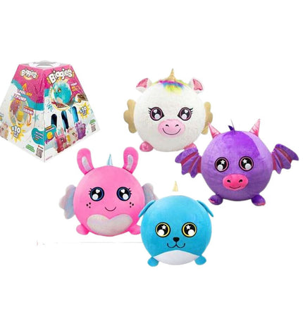 Colorbaby Biggies inflatable plush toy, 51.5 cm soft stuffed animal for children, colorful and cuddly plaything.