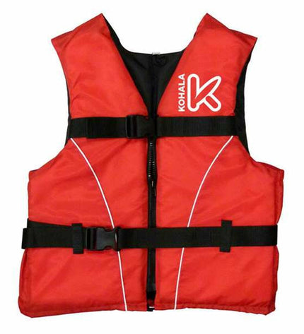 Red XXL watersport life vest by BigBuy Fun, designed for outdoor and water activities, with adjustable straps and buoyant material.