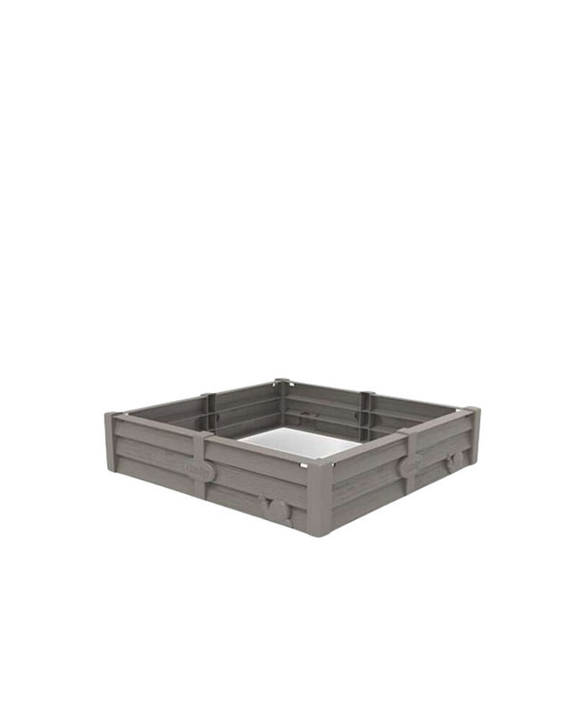 Smoby plastic sandbox with 77x76x17 cm dimensions and 60-liter capacity, suitable for outdoor play and children's toys.