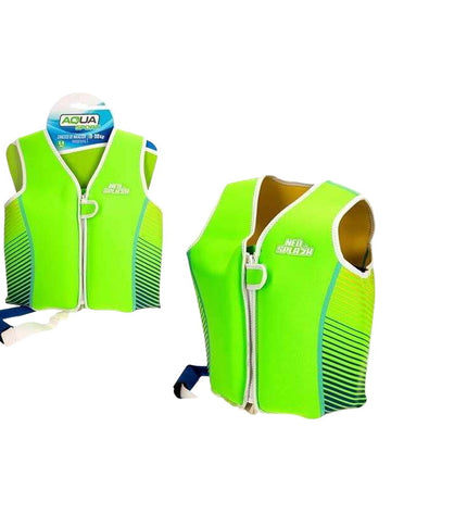Colorbaby AquaSport vest for 3-6 years, suitable for outdoor play and water activities, with bright blue color and adjustable straps.