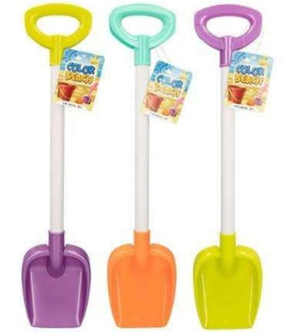 Colorbaby plastic spade, 58 cm long, suitable for outdoor play and gardening, with a bright orange handle and sturdy design.