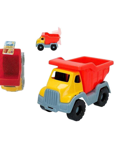 Colorbaby Kiepwagen 30 cm strand speelgoed, bright colorful toy vehicle for outdoor play, suitable for children.