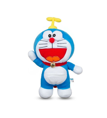 Soft Doraemon plush toy, 20 cm, featuring the popular blue robotic cat from Doraemon, ideal for cuddling and play.