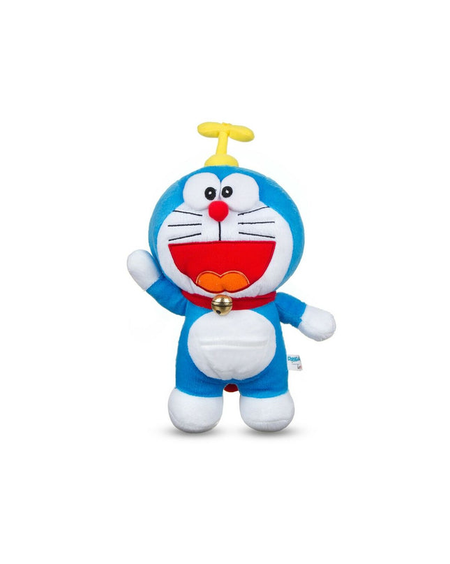 Soft Doraemon plush toy, 20 cm, featuring the popular blue robotic cat from Doraemon, ideal for cuddling and play.