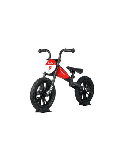 Red 12-inch Kinderfiets by BigBuy Fun, a children's toy bike with training wheels for outdoor play and active fun.