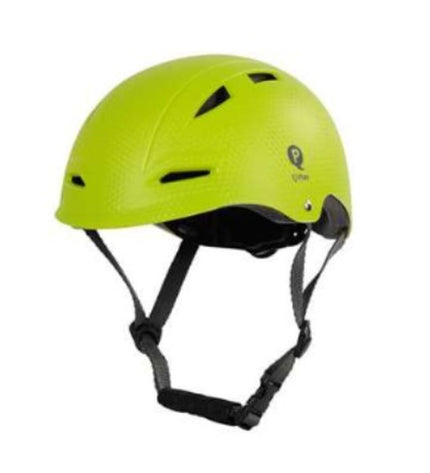 Green Qplay Kinderhelm bike helmet for children, sport and outdoor riding, adjustable size 52-58 cm, with ventilation.