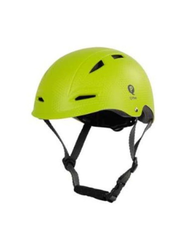 Green Qplay Kinderhelm bike helmet for children, sport and outdoor riding, adjustable size 52-58 cm, with ventilation.