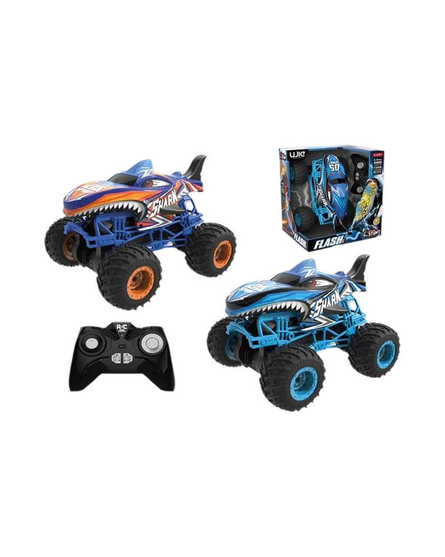 BigBuy Fun remote control police car 1:16 scale toy vehicle with police design on a plain background.