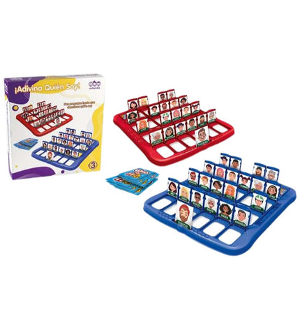 BigBuy Fun Adivina Quién Soy guessing game with colorful character faces and game components for fun family play.