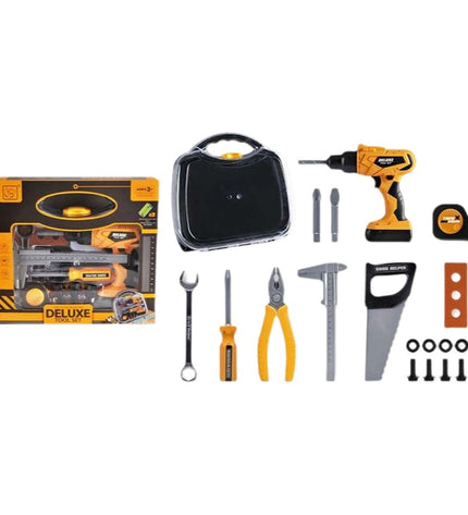 BigBuy Fun toy tool set with 31x28x8 cm plastic tools and accessories for pretend play and role-playing games.