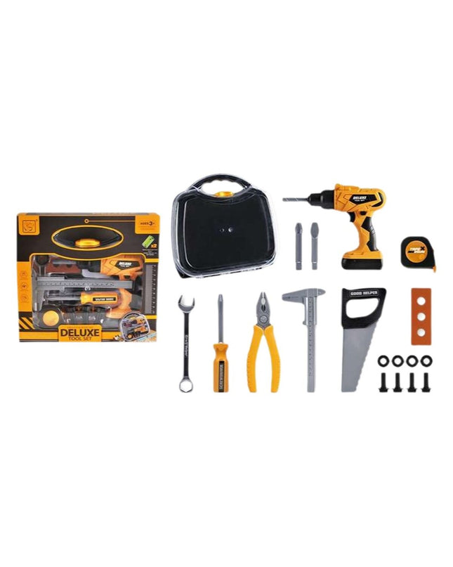 BigBuy Fun toy tool set with 31x28x8 cm plastic tools and accessories for pretend play and role-playing games.