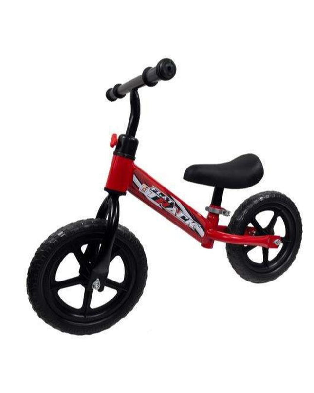Child's Kinderfiets Chicos toy bike with training wheels, colorful design, and sturdy frame for outdoor play and fun.