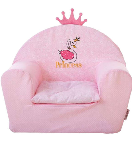 Pink princess children's high chair by BigBuy Fun, featuring a playful design for kids' home and kitchen furniture.