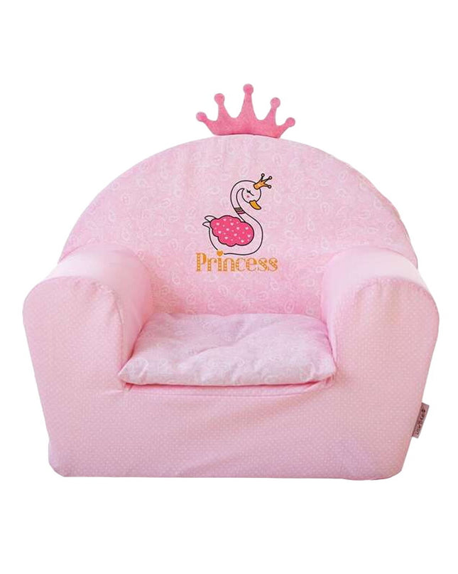 Pink princess children's high chair by BigBuy Fun, featuring a playful design for kids' home and kitchen furniture.