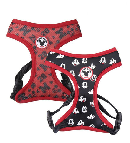Mickey Mouse dog harness in S/M size, featuring a colorful design, designed for small to medium-sized dogs.
