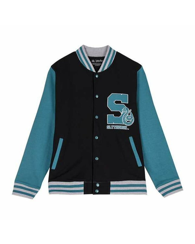 Green Slytherin Harry Potter sports jacket for outdoor activities, size M, sporty and comfortable outdoor clothing.