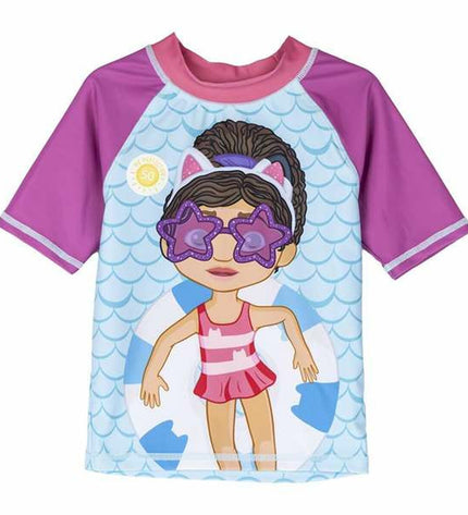 Gabby's Dollhouse bad t-shirt featuring colorful cartoon characters, perfect for sport, outdoor, and watersport activities.