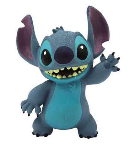 Stitch figure from Disney's Lilo & Stitch, a colorful plush toy with detailed features and expressive eyes, perfect for display.