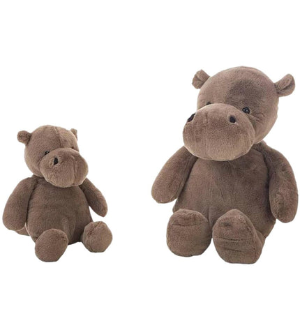 BigBuy Fun Kai Nijlpaard plush toy, 40 cm, soft and cuddly hippopotamus for children, with a gentle expression and plush texture.