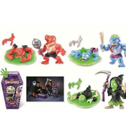 Zuru Smashers Horror House action figure playset, 30x15 cm with detailed horror-themed design and multiple figure accessories.
