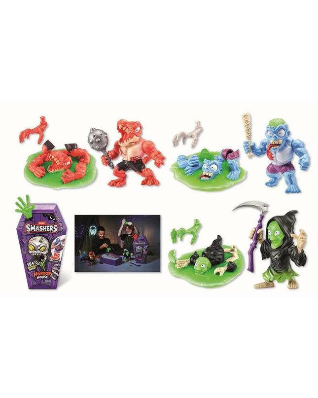 Zuru Smashers Horror House action figure playset, 30x15 cm with detailed horror-themed design and multiple figure accessories.