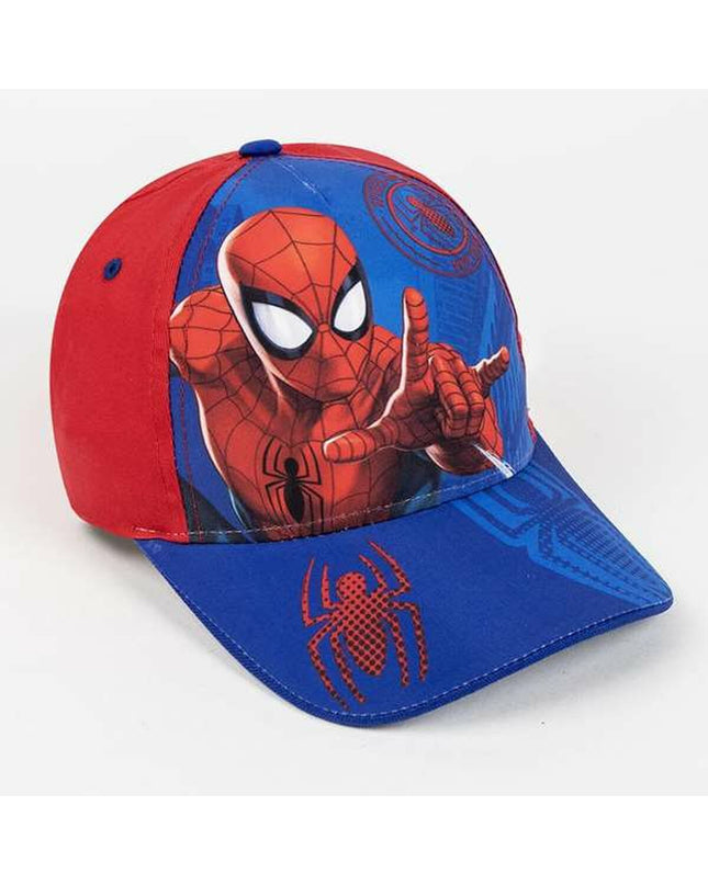 Spider-Man Kinderpet Spider-Man Rood outdoor sport hat with adjustable strap and bright red color, perfect for camping and hiking.