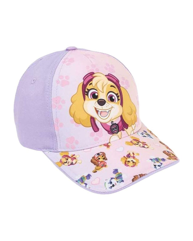 Purple Kinderpet Paw Patrol pet harness designed for outdoor activities like camping and walking, featuring Paw Patrol branding.