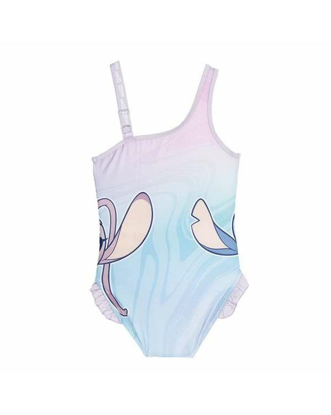 Lila meisjes zwempak with Stitch design, suitable for watersport and outdoor activities, made by Stitch.