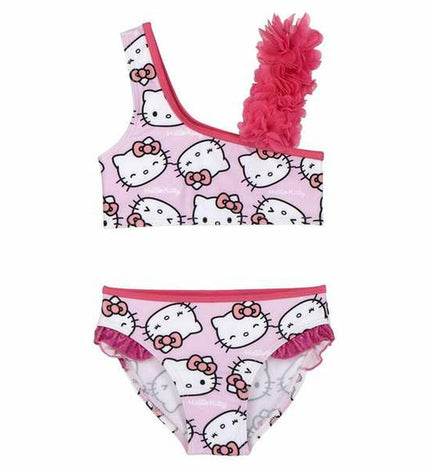 Hello Kitty pink bikini for sport and outdoor watersports, stylish and comfortable swimwear for active water activities.