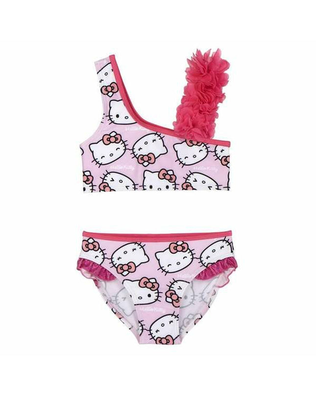Hello Kitty pink bikini for sport and outdoor watersports, stylish and comfortable swimwear for active water activities.