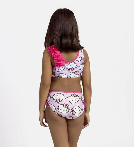 Hello Kitty pink bikini for sport and watersports, featuring a stylish design perfect for outdoor water activities.